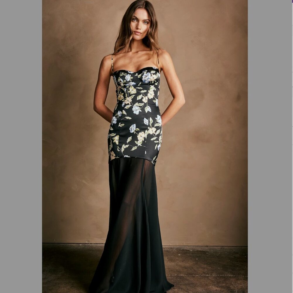 Katie May Meryl Gown - Noir Botanica